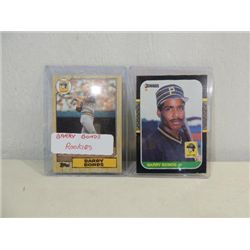 LOT 2 BARRY BONDS 1987 TOPPS & DONRUSS BASEBALL