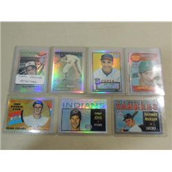 LOT 7 TOPPS ARCHIVE REFRACTOR BASEBALL CARDS