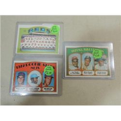 LOT 3 1972 TOPPS #87, 141, 651 BASEBALL CARDS