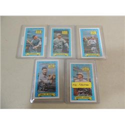 LOT 5 1972 KELLOGGS ALL TIME GREATS BASEBALL CARDS