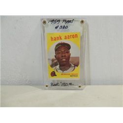 1959 TOPPS #380 BASEBALL PLAYER CARD HANK AARON