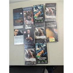 LOT 10 UNOPENED VHS MOVIES: APOLLO 13, GODFATHER,