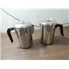 Image 2 : LOT 5 KITCHEN WARE: 2 STOVE TOP COFFEE POTS, 1