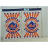 Image 1 : LOT 2 10X16 1986 WORLD CHAMPION METS FELT BANNER