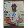 Image 1 : 8X10 BASEBALL PHOTO AUTOGRAPHED WILLIE MONTANEZ