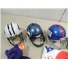 Image 2 : LOT 7 ASSORTED SPORTS COLLECTIBLES: 3 HELMET COIN