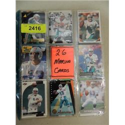 LOT 26 DAN MARINO 1991 - 98 FOOTBALL PLAYER CARDS