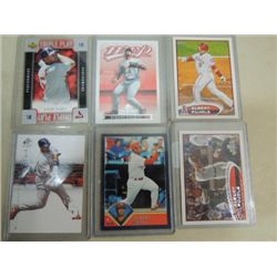 LOT 6 ALBERT PUJOLS 2008-11 BASEBALL PLAYER CARDS