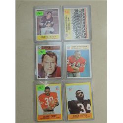 LOT 6 (2)1964 (2)1966, (2)1967 FOOTBALL CARDS