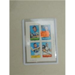 1969 TOPPS 4 IN 1 STAMP FOOTBALL CARD: BOB GRIESE