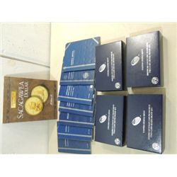 LOT 12 EMPTY US COIN COLLECTOR BOOKS & DISPLAYS: