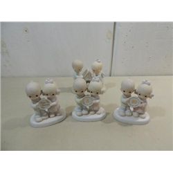 LOT 4 1981-83 PRECIOUS MOMENTS PORCELAIN FIGURINES
