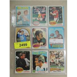 LOT 18 1971 TO 76 TOPPS FOOTBALL PLAYER CARDS
