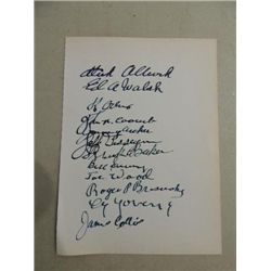 YOUNG, BRESHNAHAN, WALSH CUT SIGNATURE AUTOGRAPH