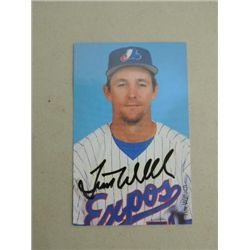 TIM WALLACH SIGNATURE AUTOGRAPH ON PHOTO CARD
