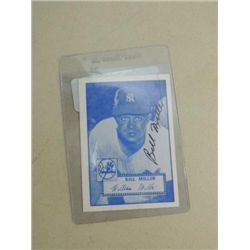 BILL MILLER SIGNATURE AUTOGRAPH ON SPORTS CARD