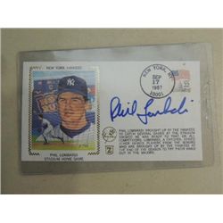 PHIL LOMBARDI SIGNATURE AUTOGRAPH ON POST CARD