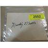 Image 1 : MICKEY MANTLE CUT SIGNATURE AUTOGRAPH NO COA