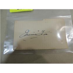 JIMMIE FOXX CUT SIGNATURE AUTOGRAPH NO COA