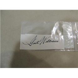 TED WILLIAMS CUT SIGNATURE AUTOGRAPH NO COA.