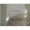 Image 1 : GEHRIG & RUTH SIGNATURE AUTOGRAPH ON DOC NO COA