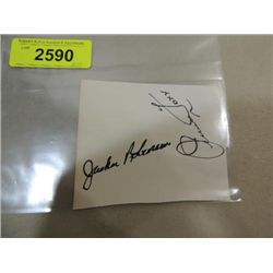 ROBINSON & FOXX CUT SIGNATURE AUTOGRAPH NO COA