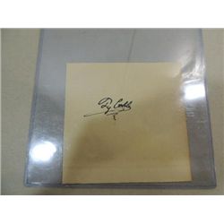TY COBB CUT SIGNATURE AUTOGRAPH NO COA