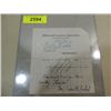 Image 1 : BABE RUTH SIGNATURE AUTOGRAPH ON DOCUMENT NO COA