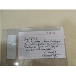 EMERSON BOOZER SIGNATURE AUTOGRAPH ON CARD