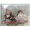 Image 1 : LOT 2 PORCELAIN ANIMATED WINDUP MUSICAL DOLLS: