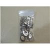 Image 2 : BAG LOT ASSORTED SILVER TONE LADYS JEWELRY: