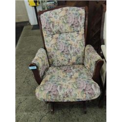 CONTEMPORARY CUSHIONED GLIDE ROCKER CHAIR