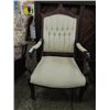 Image 1 : VINTAGE MAHOGANY EMPIRE STYLE PARLOR CHAIR, METAL