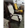 Image 2 : VINTAGE MAHOGANY EMPIRE STYLE PARLOR CHAIR, METAL