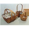 Image 2 : LOT 4 (2) 1992 LONGABERGER WOOD WOVEN BASKETS & 2