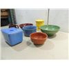 Image 2 : LOT 7 VINTAGE HAEGER & WESTINGHOUSE CERAMIC BOWLS,
