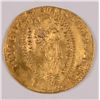 Image 2 : 1650'S MEDIEVAL VENICE GOLD ZECCHINO CHRIST AND WORSHIPER AU LIGHT DAMAGE