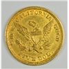 Image 2 : 1849 MOFFAT $5 GOLD RARE CALIFORNIA GOLD AU-55 WELL STRUCK & LUSTROUS
