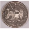 Image 2 : 1866 SEATED HALF DOLLAR, AU-53  ( WITH MOTTO )  NICE!