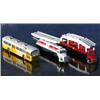 Image 1 : Tekno, Scania Vabis buss CR-76, "KS Kobenhavns Sporveje", gra/gul, nr. 851, Scania Vabis 110 tank...