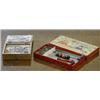 Image 1 : Bords-crocketspel komplett med 4 klubbor i originalforpackning, 1920-tal, kartong 34*65....