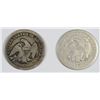 Image 2 : 1854 AND 1877 QUARTERS, VG/FINE