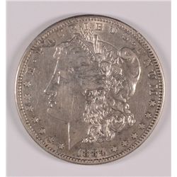 1884-S MORGAN SILVER DOLLAR, XF/AU  NICE