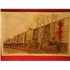 Image 1 : POST CARDS RPPC Original WWI WW1 World War I Photo of GROUP OF Soldiers in Uniform BOX CART Train