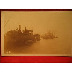 POST CARDS RPPC WWI WAR SHIP & GUNS BOATS SHIPS SHIP BOAT