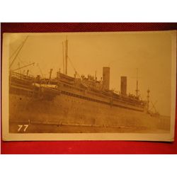 POST CARDS RPPC WWI WAR SHIP RESCUE BOATS SHIPS SHIP BOAT