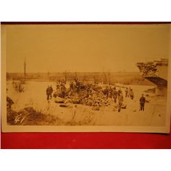 POST CARDS RPPC Bombing WWI CLEAN UP DIGGING SOLDIERS