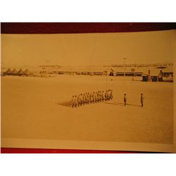 POST CARDS RPPC ARMY MILITARY WAR 1 BASE MARCHING DILL SARGENT