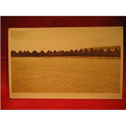 POST CARDS RPPC ARMY MILITARY WAR 1 BASE WATER FLOOD TENTS