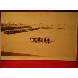 POST CARDS RPPC WWI ww1 war USA Real Photo Infantry Band marching RIFFLES